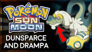 Pokemon Sun And Moon Drampa Is Dunsparces Evolution
