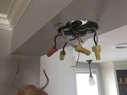 By snaking a small plastic tube through the arm of the chandelier, you will create a smoother passageway through the arm to route the new wiring. Connect Light With 3 Wires To Box With 6 Wires Home Improvement Stack Exchange