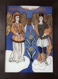Creștinii ortodocși din moldova îi cinstesc astăzi pe sfinţii arhangheli mihail şi gavril. Icoane Pe Sticla Sfintii Arhangheli Mihai Si Gavril Glass Painted Icons Archangels Michael And Gabriel Arhanghel