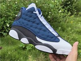Brand New Air Jordan 13 Retro Flint French Blue University Blue Flint Grey In 2020 Air Jordans Jordan 13 Jordan Shoes For Men