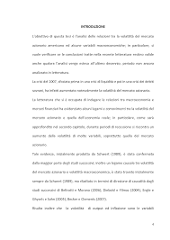 Mercato Azionario Ed Interazioni Macro Finanziarie Tesi Di Laurea Tesionline