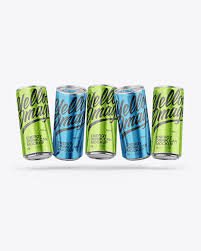 Download Two Glossy Metallic Cans Mockup Yellow Author