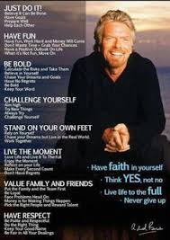 How I Live My Life Richard Branson Words Just Do It Have Faith In Yourself