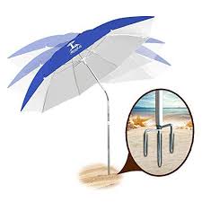 Aoske Patio Umbrella Beach Umbrella Sports Umbrella Portable Sun Shade Umbrella Inclined Heat Insulation Antiultraviolet Spf 50 Royal Blue Beach Umbrella Umbrella Patio Umbrella Lights