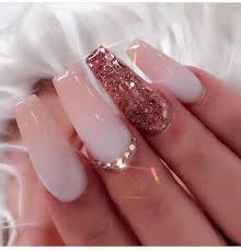 Soft Pink Glitter Acrylic Nails Idea Result Coffin Shape Nails Gorgeous Nails Nail Designs See more ideas about long nails, nails, long fingernails.