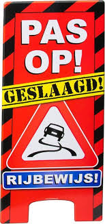 Ook na 8 weken niet trainen heb ik weer meegedaan aan mijn laatste wedstrijd. Bol Com Paperdreams Warning Sign Rijbewijs