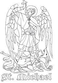 Saint michael the archangel coloring page. St Michael Coloring Page Coloring Home