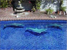 Mosaico Delfino Cm 200 X 100 H Figurativi Mosaico Casa Mosaic Pool Swimming Pool Mosaics Cool Pools