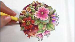 Johanna basford world of flowers completed pages. Basic Flowers Coloring Blossom 1 4 World Of Flowers By Johanna Basford Youtube