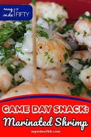 This classic shrimp recipe is a total keeper. Delicious Marinated Shrimp Appetizer Simple Make Ahead Entertaining Tailgate Food Easy Tailgate Food Tailgate Food Cold