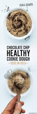 Healthy Cookie Dough Gesunder Keksteig Aus Kichererbsen Rezept Cookie Dough Rezept Gesund Backen Teig