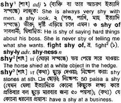 Looking for the full meaning of introvert in the acronyms and abbreviations directory. English To Bangla Meaning Of Shy Bdword Com