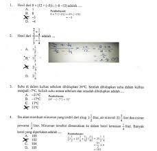 Contoh Soal Un Matematika Smp Mts 2020 Dan Pembahasannya