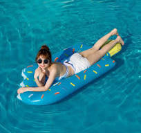 Durable Inflatable Floating Bed with Good Buoyancy and Non-Slip Surface for  Water Entertainment and Relaxation
