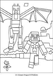 She is the largest naturally spawning mob in the game and is widely acknowledged as the final boss of minecraft. Minecraft Ender Dragon A Free Minecraft Coloring Page