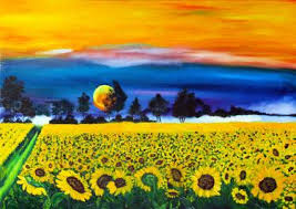 Secondly, our offer is based on reasonable profit, not on wild speculations. Yellow Sunflowers Oil Painting Original Landscape Sunflowers Painting Palette Knife Landscape Flower Field Heavy Textured Painting By Natali Zablotskaya Saatchi Art