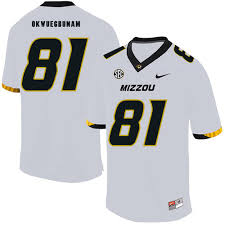 Missouri Tigers 81 Albert Okwuegbunam White Nike College