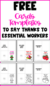 Free Thank You Cards Templates To Thank Essential Workers Thank You Card Template Gratitude Cards Handmade Thank You Cards