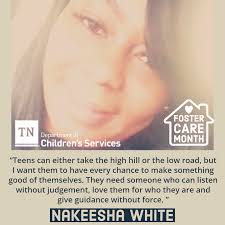 Nakeesha White, a foster parent in Memphis, has welcomed around 30 youth  into her home. Most of those youth were teenagers. Nakeesha says she began  fostering because of her own mother who