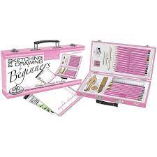 Pink Art Artist Set For Beginners Sketching And Drawing 5888630 Hsn In 2021 Artists Set Pink Art Drawing For Beginners