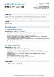 The position could be your stepping stone client service associates perform many tasks, including assisting clients with stock quotes, account balances a recent job posting for this position listed the following duties for the eventual hire Client Service Associate Resume Samples Qwikresume