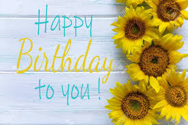 Happy birthday mom flowers images. Happy Birthday Word With Flowers For A Girl Moms Birthday View From Above Sunflower Flowers On A Light Wooden Background Stock Photo Picture And Royalty Free Image Image 128871407