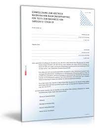 Unterstützend kann ein muster für eine einverständniserklärung, etwa aus dem internet, herangezogen werden. Einwilligung Zum Corona Test Muster Zum Download