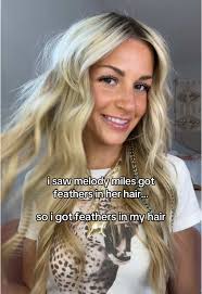 Melody Miles Feather Hair