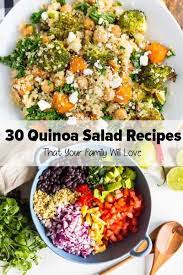 30 Healthy Quinoa Salad Recipes Quinoa Recipes Healthy Salad Recipes Healthy Dinner Quinoa Recipes Easy