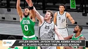 His father justin played college basketball at saint louis university. Nesn Celtics Jaylen Brown Jayson Tatum Kemba Walker All Played For First Time In 2021 Season Facebook