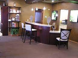 A Dispensing Bar With Lab Behind Shop Interiors Office Remodel Office Design