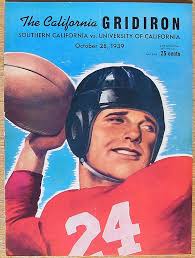 Vintage football programs UCLA and USC