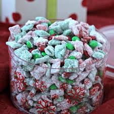 Pour over the cereal and toss until well coated. This Quick And Easy Christmas Puppy Chow Recipe Will Be A Hit The Red And Green Puppy Chow Chex Is Puppy Chow Recipes Christmas Candy Recipes Chex Puppy Chow