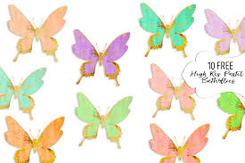 10 Free Gold Leaf Pastel Butterfly Graphics 1 Deals Free Pretty Things For You Graphic Design Resources Free Graphic Design Pastel Butterflies