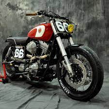 Remaking The Harley Dyna Street Tracker Style Harley Dyna Harley Dyna Super Glide Harley Davidson Bikes