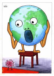 Easy drawing of earth and corona. Coronavirus Cartoon Images Drawing Easy Novocom Top