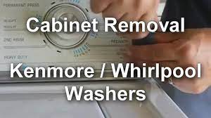 If the washer is in diagnostic mode, you will turn the control dial 1 clockwise, and then press the start button. Whirlpool Kenmore Washer How To Remove The Outer Case Youtube