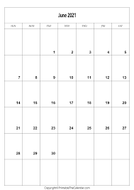 Free printable june 2021 calendar templates. June 2021 Calendar A4 Size Free Printable Template