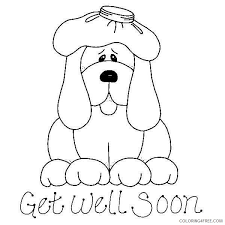 We hope you enjoy our online coloring books! Get Well Soon Coloring Pages Puppy Coloring4free Coloring4free Com
