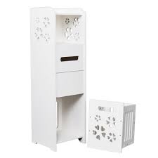 The cabinet itself had two dented drawers and dents in the side and back. Ktaxon Slim Bathroom Storage Cabinet Toilet Floor Standing Narrow Cupboard Shelf White Walmart Com Walmart Com