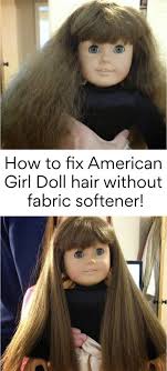 The paper towel should help the hair stay straight and tame while it's drying. How To Fix American Girl Doll Hair Tutorial Creative Housewives