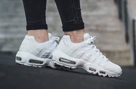 Is The Nike Air Max 95 In Triple White A Must Have This Summer Kicksonfire Com Nike Air Max Nike Air Max 95 Air Max 95 White