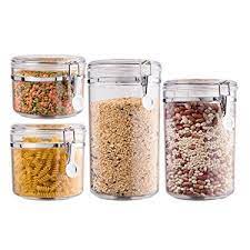 Bellemain 4 piece airtight acrylic canister set, food storage container brand: Bellemain 4 Piece Airtight Acrylic Canister Set Food Storage Container Reviews In Food Storage Chickadvisor
