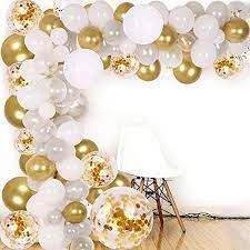 I love using 3m command mini hooks to hang decorations on the. Diy Balloon Arch Garland Kit 138pcs Party Balloons Decoration Set Gold Confetti Silver White Transparent Balloons For Baby Shower Wedding Birthday Graduation Anniversary Organic Party Amazon In Toys