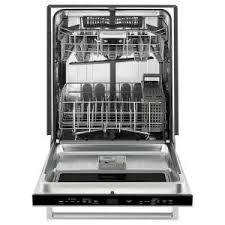 Compare the latest dishwasher models here. Kitchenaid Top Control Built In Dishwasher In Stainless Steel With Stainless Steel Tub And Window With Lighted Interior 44dba Kdtm384ess The Home Depot Built In Dishwasher Top Control Dishwasher Kitchenaid Dishwasher