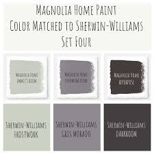 Joanna Gaines Magnolia Home Paint Color Matched To Sherwin Williams Perfect Mo Joanna Gaines Paint Colors Farmhouse Paint Colors Interior Magnolia Homes Paint