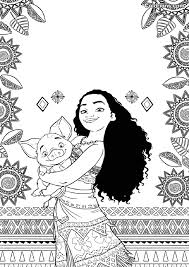 Color the pictures online or print them to color them with your paints or crayons. Moana For Kids Moana Kids Coloring Pages