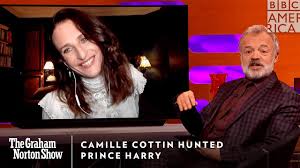 Camille cottin est une comédienne génialissime que nous avons découvert dans le before de. Camille Cottin Hunted Prince Harry The Graham Norton Show Fridays At 11 10c Bbc America Youtube