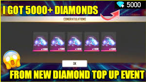 You can earn up to 100 diamonds per referral. I Got 5000 Diamonds From New Diamond Top Up Event Free Fire 2020 Youtube