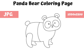 Use this panda bears coloring page and enjoy coloring them. Coloring Page For Kids Panda Bear Grafico Por Mybeautifulfiles Creative Fabrica